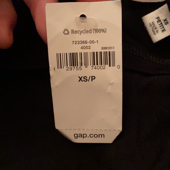 Gap size xs petite black rumper - Picture 4 of 5